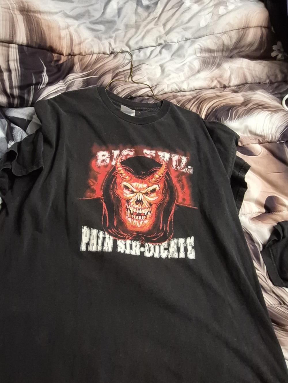 RARE VINTAGE WWF UNDERTAKER! Original Big Evil “Pain Syndicate” graphic tee from